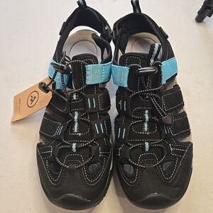 ATIKA Women Athletic Outdoor Sandal Size 9 Closed Toe Lightweight Walking Black